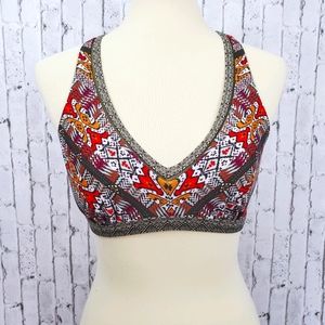 Prana Khari Cargo Green Bikini Top Size Small